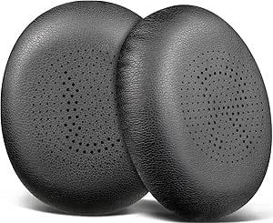 SOULWIT Replacement Ear Pads for Jabra Evolve2 30 Headset, Earpads Cushions with Softer Protein Leather, High-Density Foam - Black