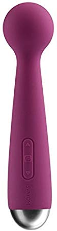 New Silicone Mini Travel Massage Waterproof Rechargeable Premium Wellness Full-Body Massage Wand   Includes a Free DONA Kissable Massage Oil 4oz
