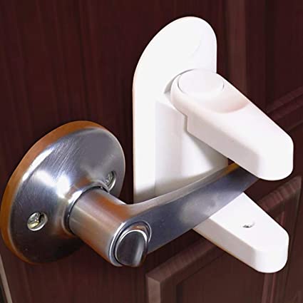 Jolik Door Lever Lock (4 Pack) Child Proof Doors & Handles 3M VHB Adhesive - Child Safety