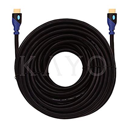 High Speed HDMI Cable 50 FT, KAYO HDMI2.0b CL3 Rated(in-Wall Installation) Cord Supports 4K@60Hz, 3D, Full HD, HDCP 2.2, 2160p with Ethernet- Audio Return- Latest Version,Free Cable Tie (50FT)