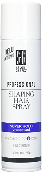 Salon Grafix Shaping Hair Spray, Super Hold Unscented, 10 oz