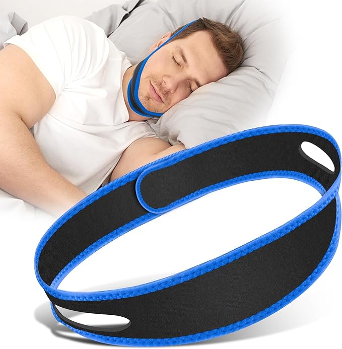 Anti Snoring Devices,2023 New Upgrade Snoring Relieve Chin Strap, Adjustable Snoring Reduction Chin Strap, Good Sleep Anti Snoring Devices Stop Snoring Chin Strap for Men Women