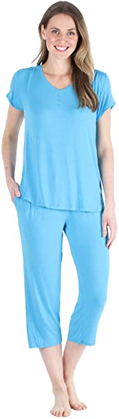 Pajama Heaven Women's Bamboo Jersey Pajama Sleepwear