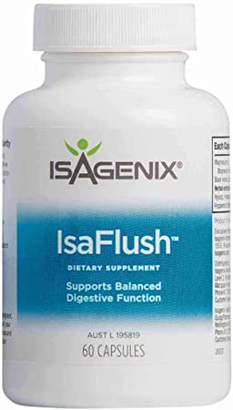 Isagenix Isaflush 60 Capsules- Cleansing Herbs and Minerals to aid in Digestive Regularity