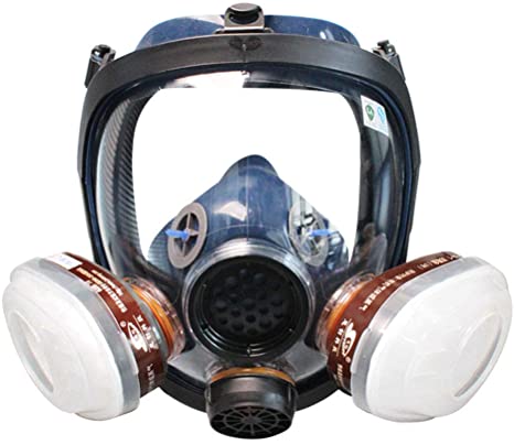WORKCARE Full Facepiece Reusable Face Mask, Protection for Dust, Carving, Woodworking and other Substances