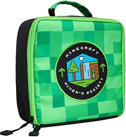 Minecraft Miner's Society Insulated Kids Lunch Box 8.5"