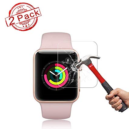 2 Pack Apple 42mm Watch Screen Protector (42mm Series 3/2/1 Compatible) Live2Pedal Full Coverage Anti-Scratch/Anti-Fingerprint/High Definition Screen Protector Compatible Apple Watch 42 mm