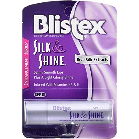 Blistex Silk & Shine Lip Protectant/Sunscreen SPF 15, 0.13 Ounces each (Pack of 5)