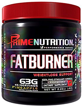 Prime Nutrition Fat Burner Supplement, Pineapple, 63 Gram