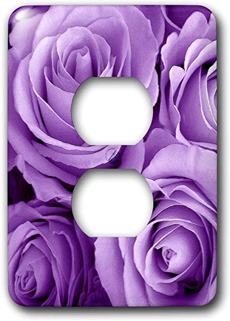 3dRose lsp_27564_6 Soft lilac purple poses bouquet Outlet Cover, Multi-Color