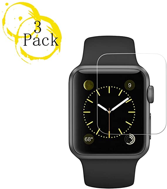 3Pack Apple 42mm Watch Screen Protector (42mm Series 3 2 1 Compatible) BBInfinite Full Coverage Anti-Scratch/Anti-Fingerprint/High Definition Screen Protector Compatible Apple Watch 42mm