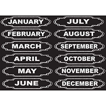 Ashley Productions Months of The Year Die-Cut Magnets