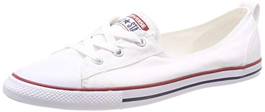 Converse Women's Chuck Taylor Ballet Lace Low-Top Slippers