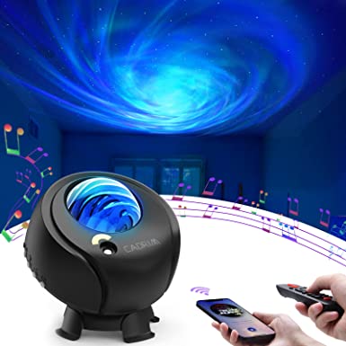 Star Projector Galaxy Light, Cadrim Galaxy Light Projector, Galaxy Night Light Projector with Built-in Bluetooth Speaker and Remote Multi-Color Night Lamp for Bedroom/Party/Home Decor /Game Room