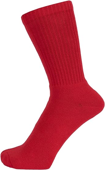 ZAKIRA Finest Combed Cotton Terry Lined Athletic Sports Crew Socks for Men, Women