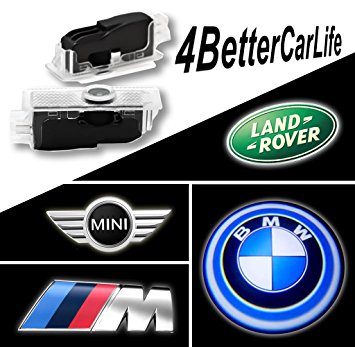 KingCK BMW 1 Min Easy Installation HD Car Door Logo Projector Pack of 2