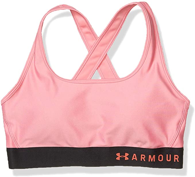 Under Armour Women's HeatGear Mid Impact Crossback Sports Bra