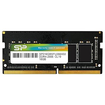 SP Silicon Power Silicon Power DDR4 16GB 2666MHz PC4-25600 Non-ECC Unbuffered CL19 1.2V 260-Pin SODIMM Laptop Notebook PC Computer RAM Memory Module