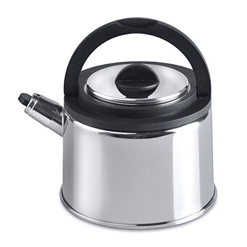 Berghoff Cubo Whistling Tea Kettle, Silver