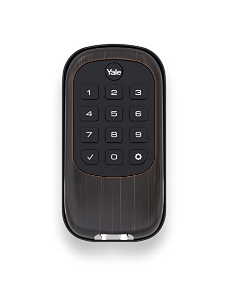 Yale B1L Lock Push Button with Z-Wave, Works with Amazon Alexa via SmartThings or Wink, in Oil Rubbed Bronze (YRD110ZW0BP)