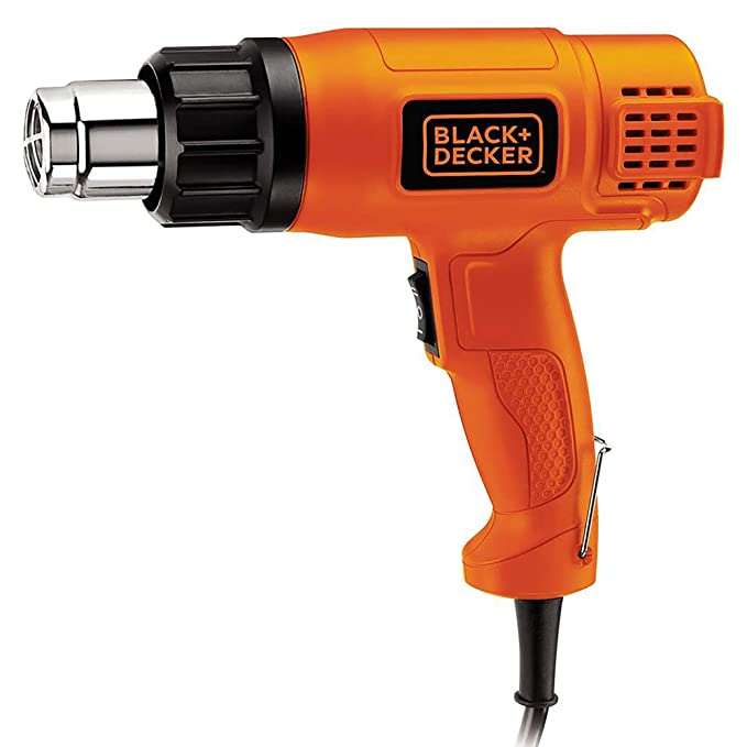 BLACK DECKER KX1800 1800W Dual Temperature 2 Speed Heat Gun (Orange and Black)