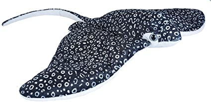 Wild Republic Spotted Eagle Ray Plush, Stuffed Animal, Plush Toy, Gifts for Kids, Cuddlekins 20 inches