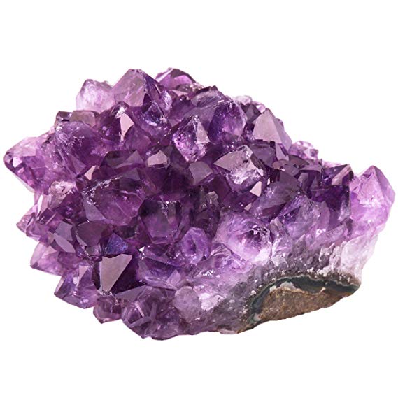 rockcloud Natural Purple Amethyst Quartz Crystal Cluster Geode Druzy Home Decoration Gemstone Specimen