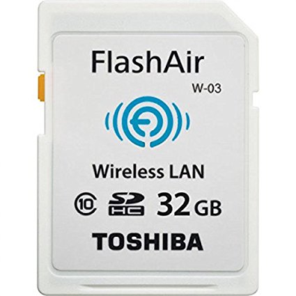 Toshiba FlashAir W-03 32GB Wireless SD Flash Memory Card Wi-Fi Full HD - SD-F32AIR03(8