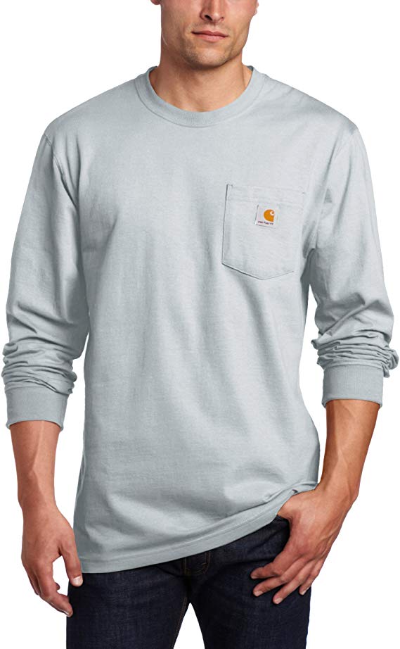 Carhartt Men's Workwear Jersey Pocket Long-Sleeve Shirt K126 (Regular and Big & Tall Sizes)