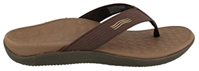 Orthaheel, Wave, Thong Sandals, Chocolate, Men's 11 / Women's 12 US