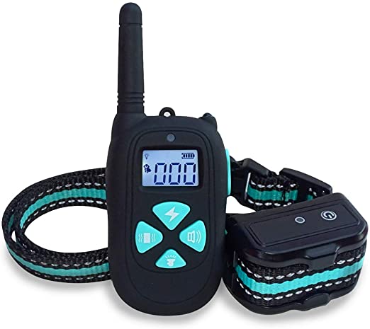 Bonim Dog No Shock Training Collars with Remote Rechargeable Dog Collar 3 Training Modes, Beep, Vibration and Shock, IP67 Waterproof Training Collar for 8-150 LBS Small, Medium, Large Dog