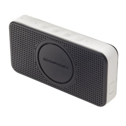 Boomphones Bluetooth Pocket Speaker for iPhones/Android (Black/White)