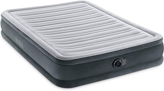 Intex Dura-Beam Deluxe Comfort Plush Air Mattress Series with Internal Pump