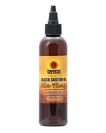 Tropic Isle Living Tropic isle living jamaican black castor oil hair therapy 4oz w/free nail file, 4.0 Ounce