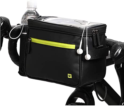 G-raphy Bike Basket Waterproof Bicycle Handlebar Bag Versatile Bag with Detachable Shoulder Strap