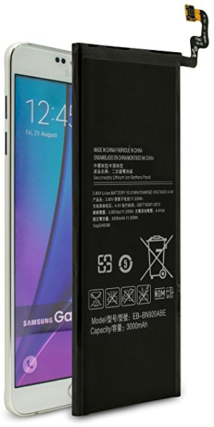 Replacement EB-BN920ABE Battery For Samsung Galaxy Note 5 N920V N920A 3000mAh