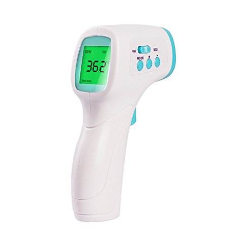 YaFex Digital Thermometer Non-contact Infrared Digital IR thermograph to reveal temperature variations on the surface of the body with LCD Display for Baby/Child/Adult/Surface of Objects