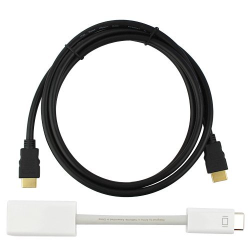 Mini-DVI to HDMI Adapter with 6FT hdmi cable For iMac (Intel Core Duo), MacBook, and 12-inch PowerBook G4 with Mini-DVI connection