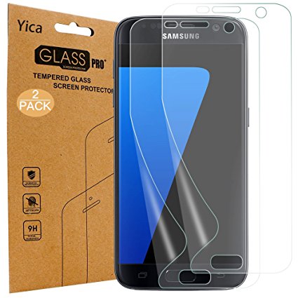 2 Pack Samsung Galaxy S7 Screen Protector,Yica 3th Gen.[HD Clear TPU Protector] [Full Coverage] Shock-Proof Scratch-Resistant TPU Screen Protector Flim for Samsung Galaxy S7