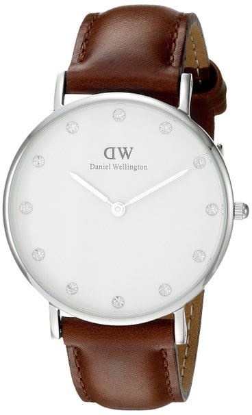 Daniel Wellington Womens 0960DW Classy St Mawes Stainless Steel Watch with Crystal Markers