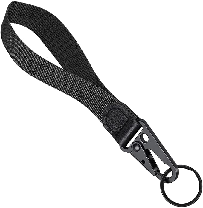 Yolev Lanyards Neck Lanyard 7.87inch Black Key Chain Holder with Clip for Keys/ ID/ Badge/ Wallet Phone/Gifts for Men or Women