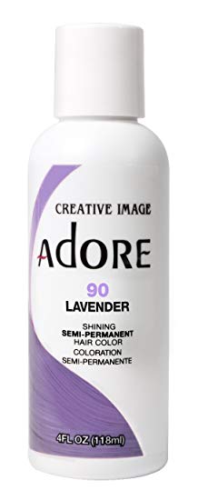 Adore Semi-Permanent Haircolor #090 Lavender 4 Ounce (118ml) (6 Pack)