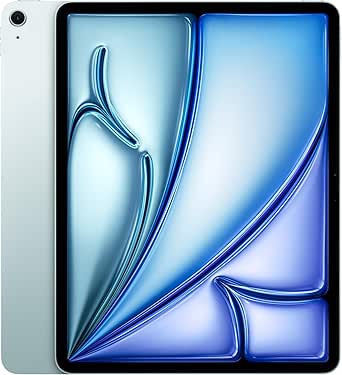 Apple iPad Air 13" mit M3 Chip: Apple Intelligence, Liquid Retina Display, 128 GB, 12 MP Frontkamera/Rückkamera, WLAN 6E, Touch ID, Batterie für den ganzen Tag – Blau