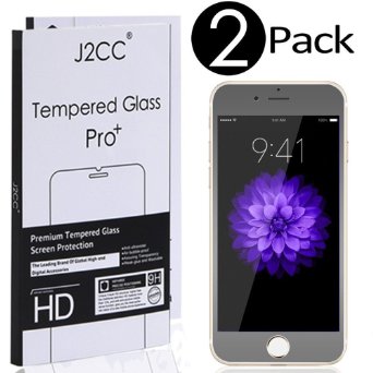 (2 Pack) Iphone 5s Screen Protector, 0.2mm J2cc Premium High Definition Shockproof Clear Tempered Glass Screen Protector 2.5d Curved Edge for Iphone 5 / 5s / 5c
