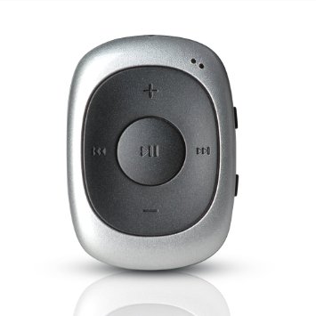 AGPtEK G02 Mini Clip 8GB Sport MP3 Player Digital Music player with FM radio for Jogging Running Gym (Silver)