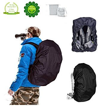 Joy Walker Backpack Rain Cover 5000mm Waterproof Braeathable Suitable for Backpack 40L- 55L Hiking /Camping /Traveling/Daily Use (Size: L)