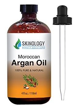 Argan Oil For Hair, Face, Skin & Nails - 100% Pure & Natural Certified Organic Argan Oil - HUGE 4 Oz Triple Extra Virgin Cold Pressed Moroccan Oil - Rich in Vitamins, Antioxidants and Essential Fatty Acids - Therapeutic for All Skin Conditions - Absorbs Quickly and Treats Stretch Marks, Pimples, Dry Cracked Heels, Fine Lines, Acne Scars, Nails, Cuticles, Frizzy Damaged Hair, Split Ends and Itchy Scalp - Effective Moisturizer with Nourishing, Anti Aging and Revitalizing Benefits for All Hair & Sk