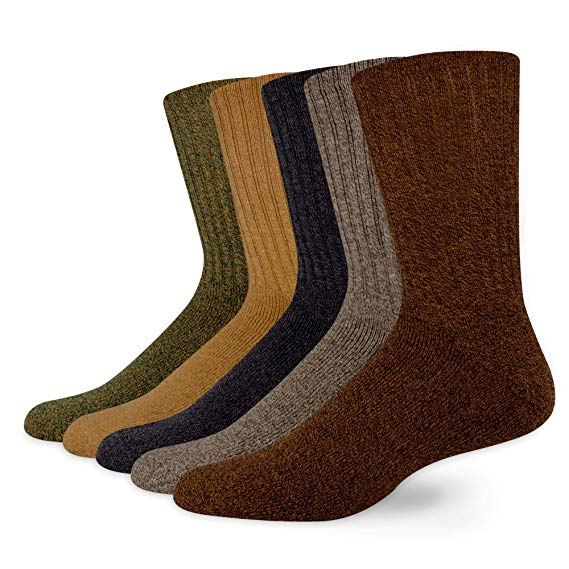 Dockers Men's 5 Pack Cushion Comfort Sport Crew Socks