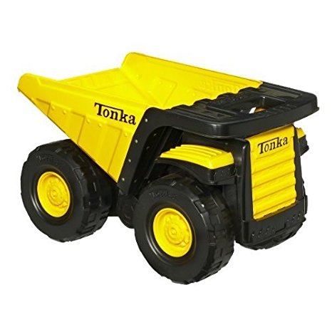 Tonka Toughest Mighty Dump Truck - Classic Steel(age: 3 years and up) (Oversized dump truck measures 18 by 11-1/4 inches; 6-1/2-inch tires)