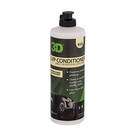 3D Leather, Vinyl & Plastic Conditioner - 16 oz. | Cleans, Conditions & Protects | Extends the Life of Leather | Environmentally Friendly | Made in USA | All Natural | No Harmful Chemicals